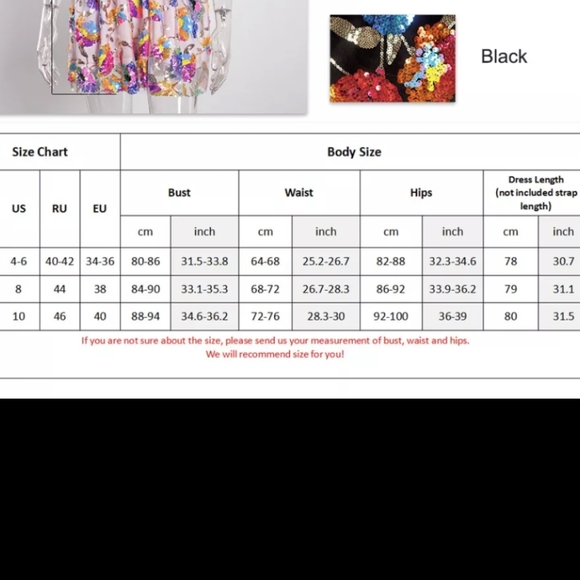 NWT Sexy Sequin Glitter Party Mini Dress S: Small & Medium - Picture 15 of 15
